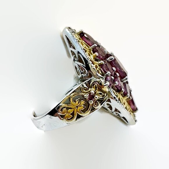 Gemstone Ring, Chuck Clemency: Designer, STS, Gold, Pink Tourmaline, Size 6 - Picture 4 of 5